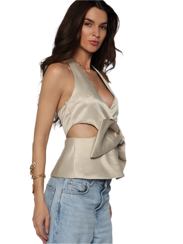 Top satinat cu funda, Sofia