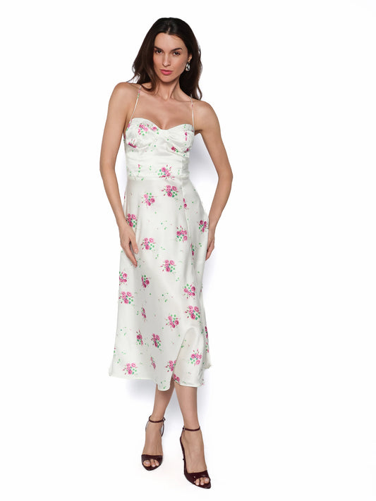Rochie satinata florala, Soraya