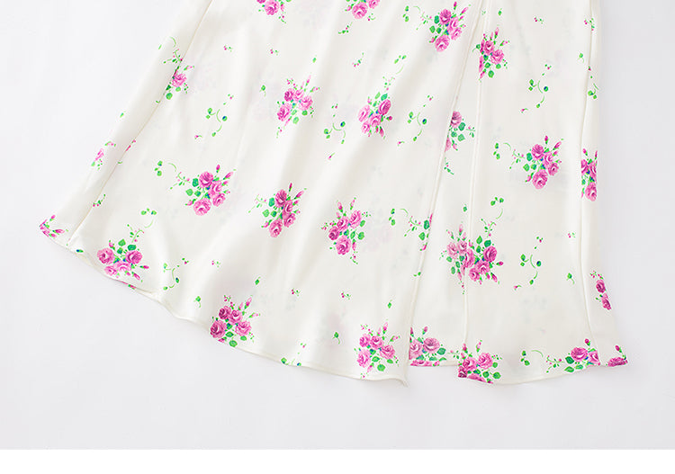 Rochie satinata florala, Soraya