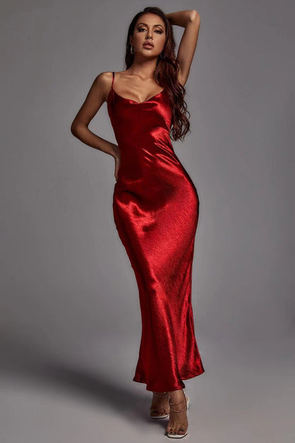 Rochie maxi cu aspect metalizat, Larisa