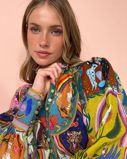 Rochie lejera multicolora, Lavinia