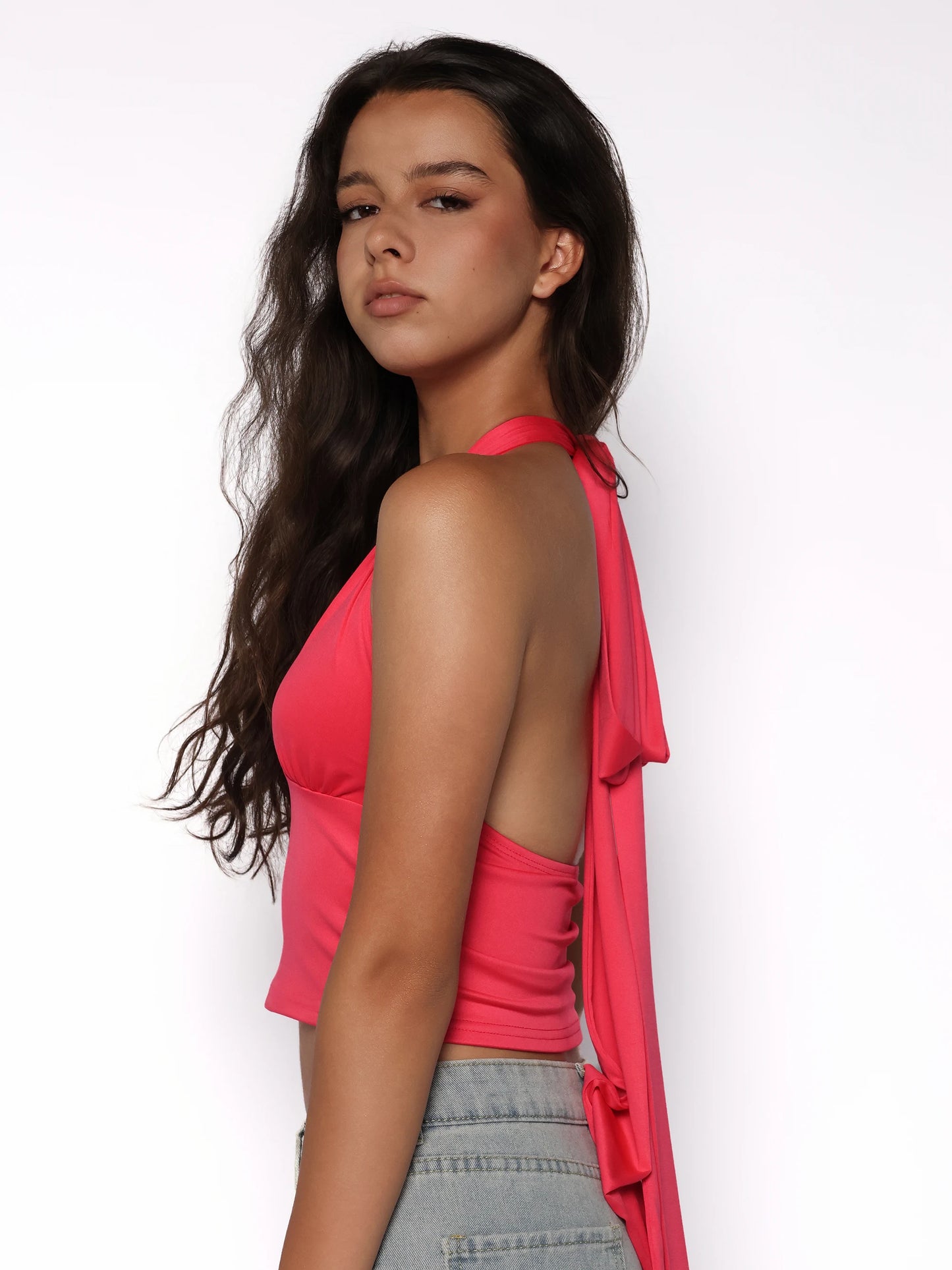 Top cu funda si decolteu adanc, Yasmine