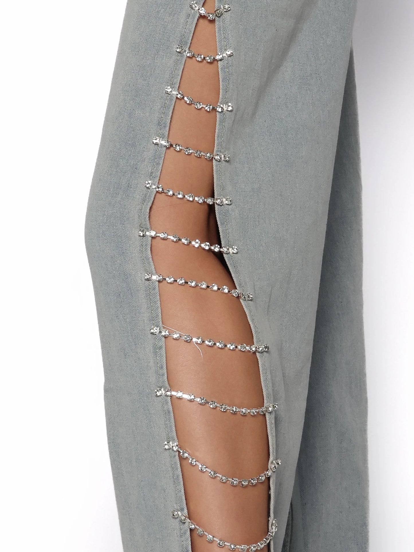 Pantaloni evazati cu detalii stralucitoare, Mira