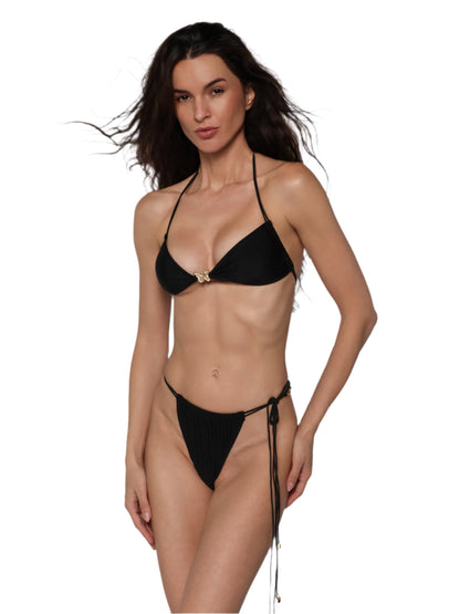 Costum de baie cu detaliu fluture auriu, Diana