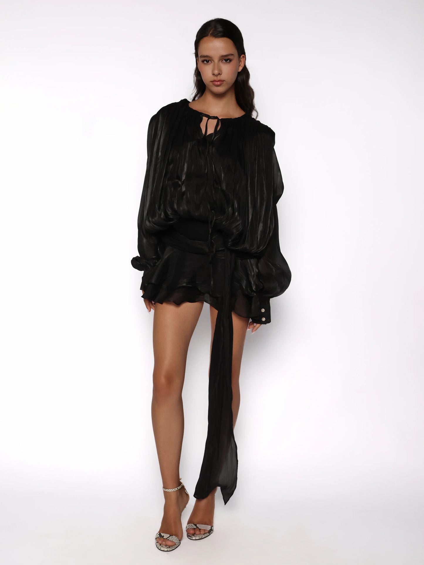 Rochie set cu pantaloni scurti, Ana