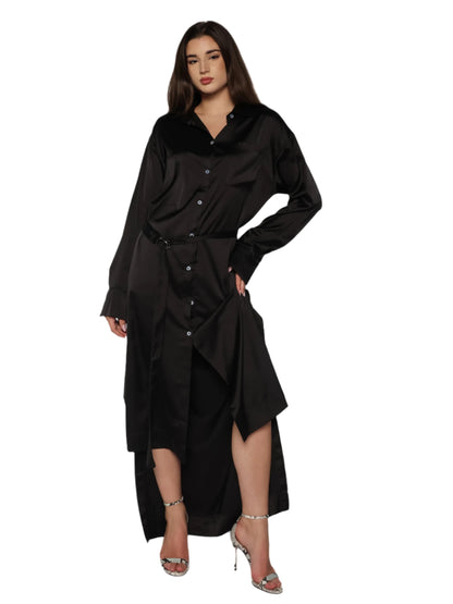Rochie camasa satinata, Briana