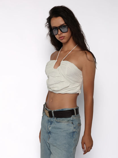 Top casual creponat, Kaia