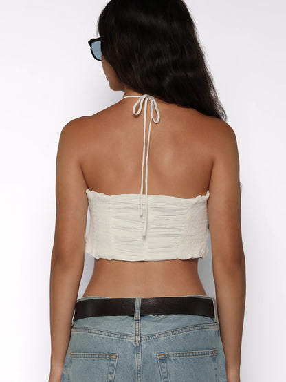 Top casual creponat, Kaia