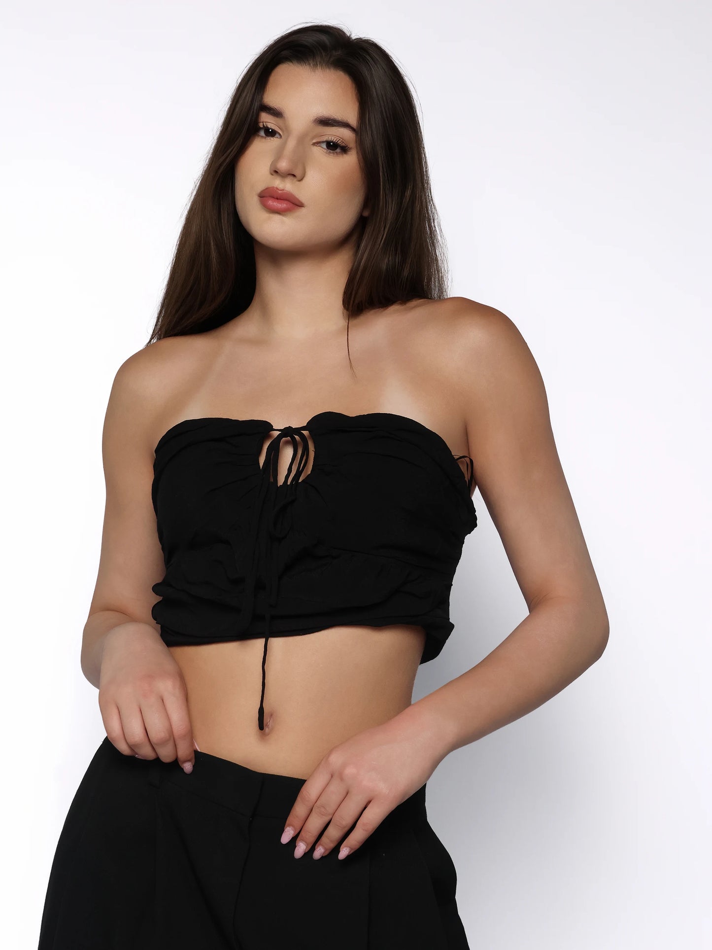 Top casual creponat, Kaia