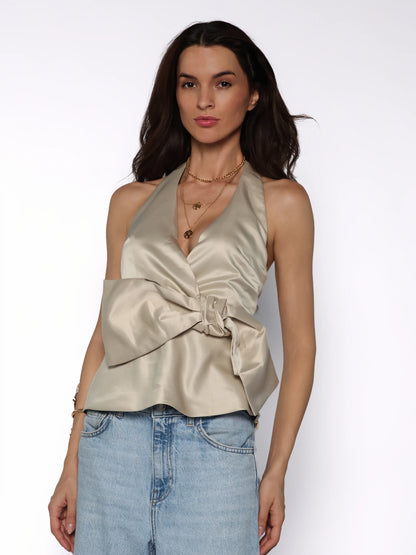 Top satinat cu funda, Sofia