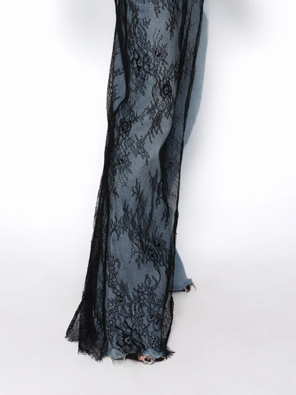 Bluza asimetrica din dantela fina, Paola