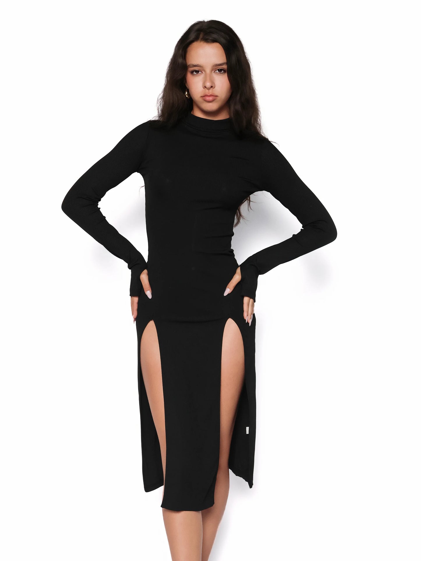 Rochie mulata cu crepaturi frontale, Anastasia