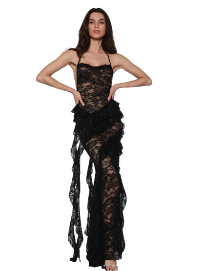 Rochie lunga din dantela, Raluca