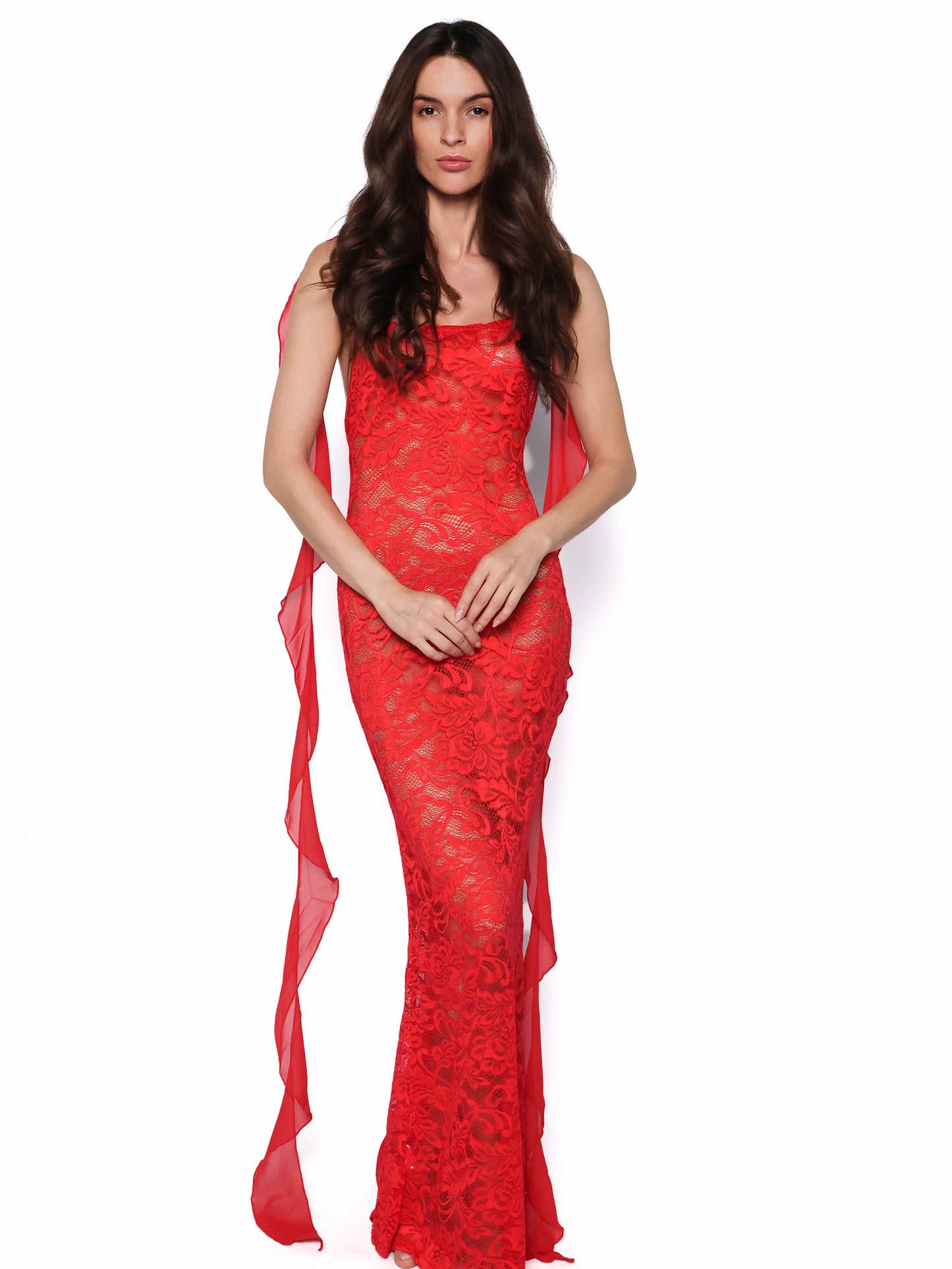 Rochie sexy lunga din dantela, Rosalia