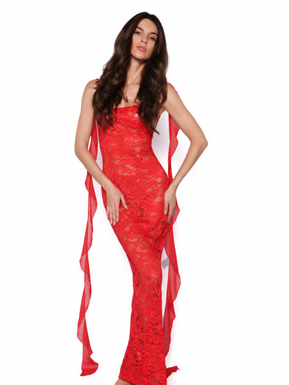 Rochie sexy lunga din dantela, Rosalia