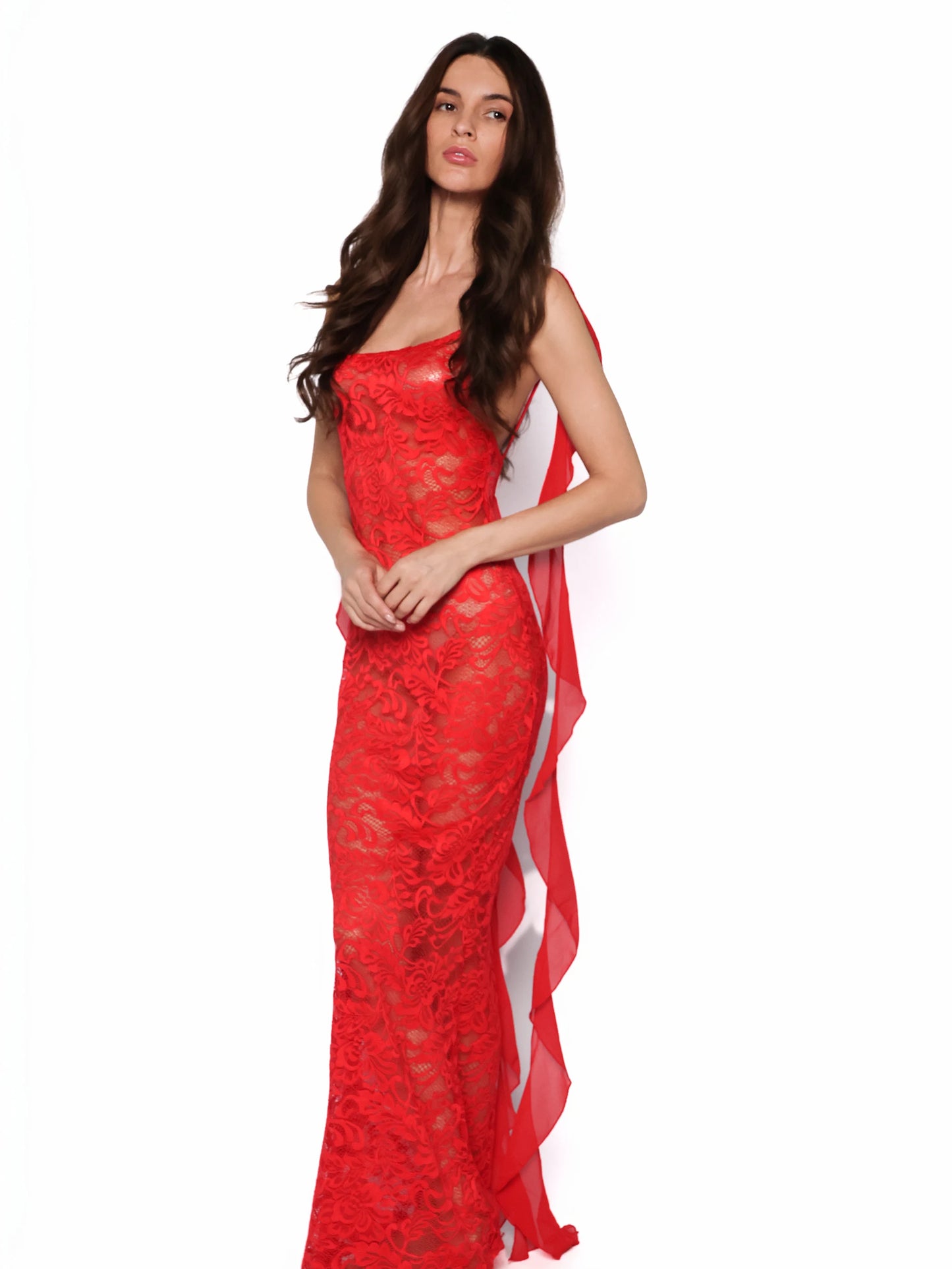 Rochie sexy lunga din dantela, Rosalia