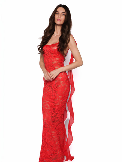 Rochie sexy lunga din dantela, Rosalia