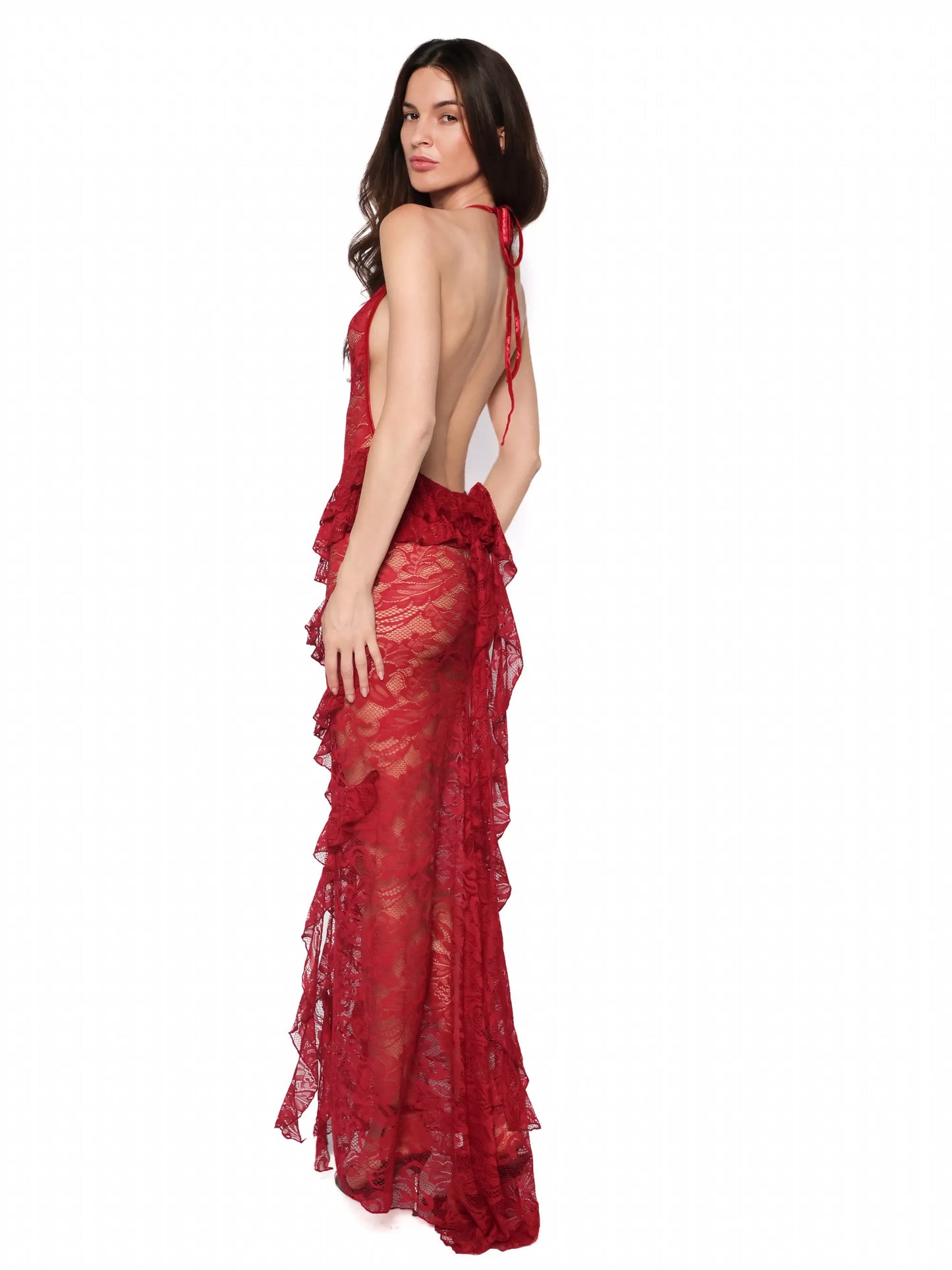 Rochie lunga din dantela, Raluca