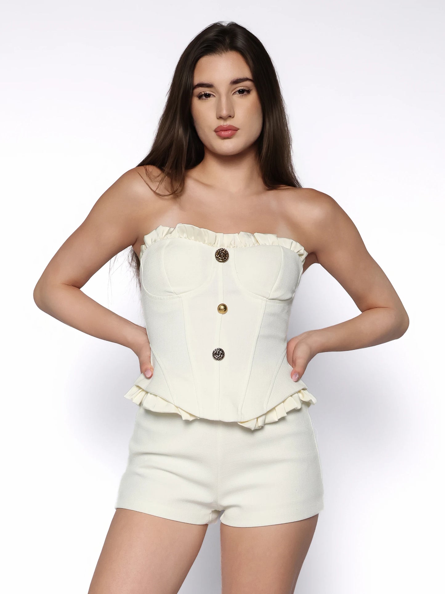 Set elegant  corset cu pantaloni scurti, Elvira