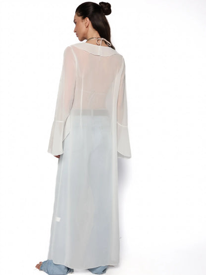 Kimono vaporos alb, Elvira