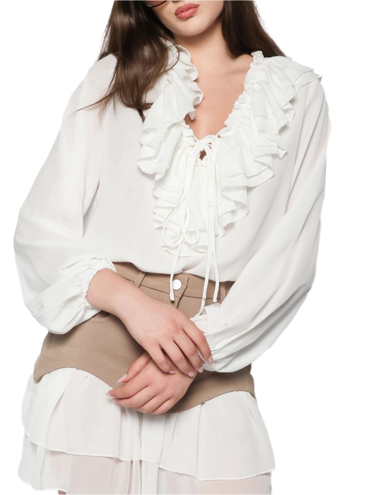 Bluza cu volane, Nadine