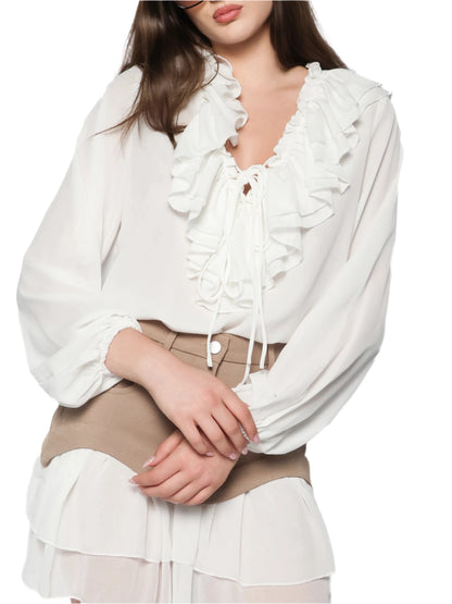 Bluza cu volane, Nadine