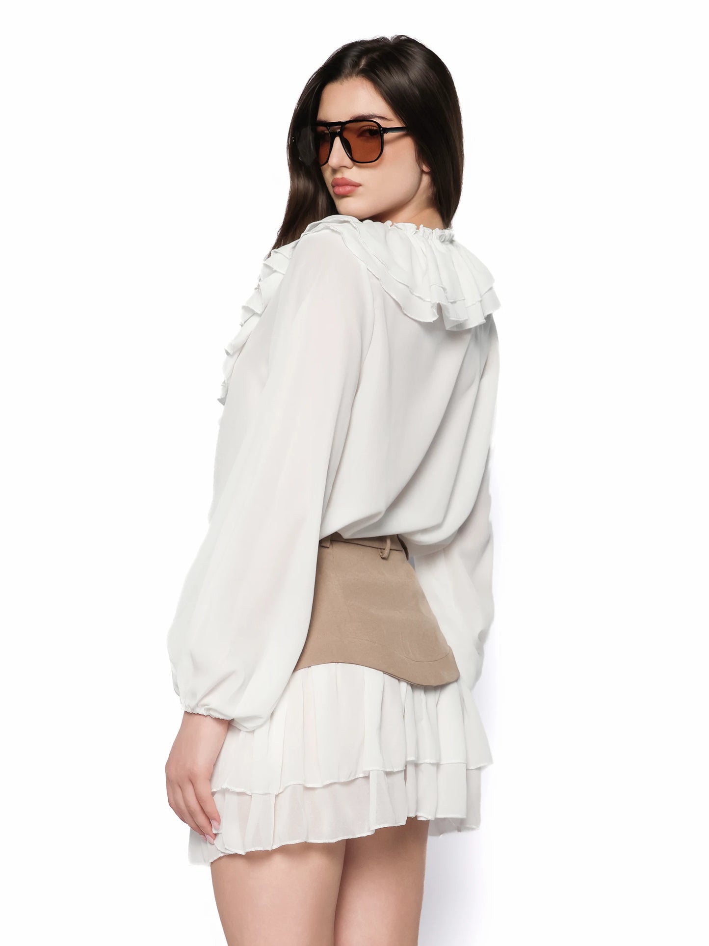 Bluza cu volane, Nadine