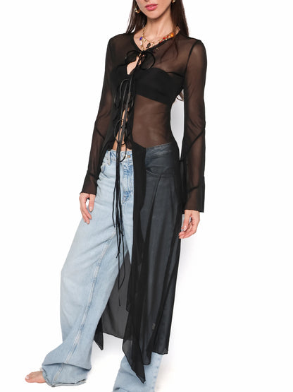 Kimono vaporos negru, Lidia