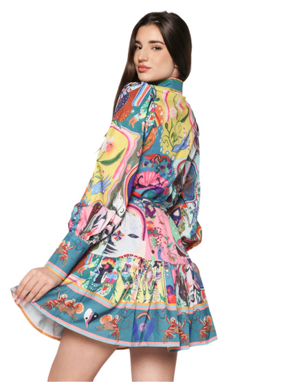 Rochie lejera multicolora, Lavinia