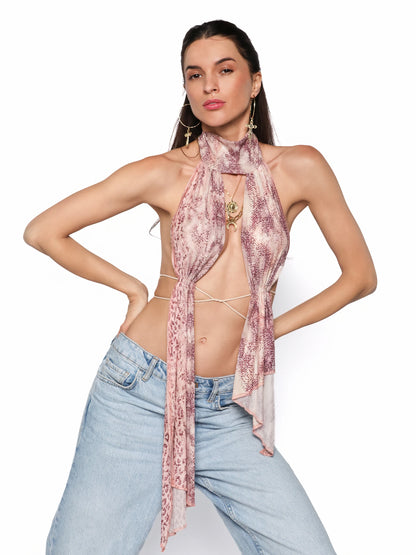 Top exotic cu spatele complet gol, Antonia