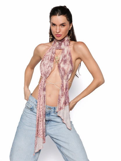 Top exotic cu spatele complet gol, Antonia