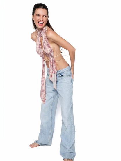 Top exotic cu spatele complet gol, Antonia