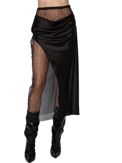 Fusta din satin si dantela, Kassandra