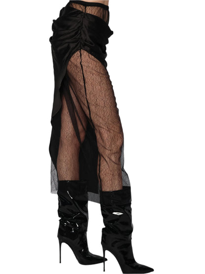 Fusta din satin si dantela, Kassandra