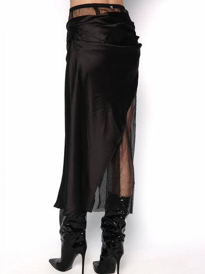 Fusta din satin si dantela, Kassandra