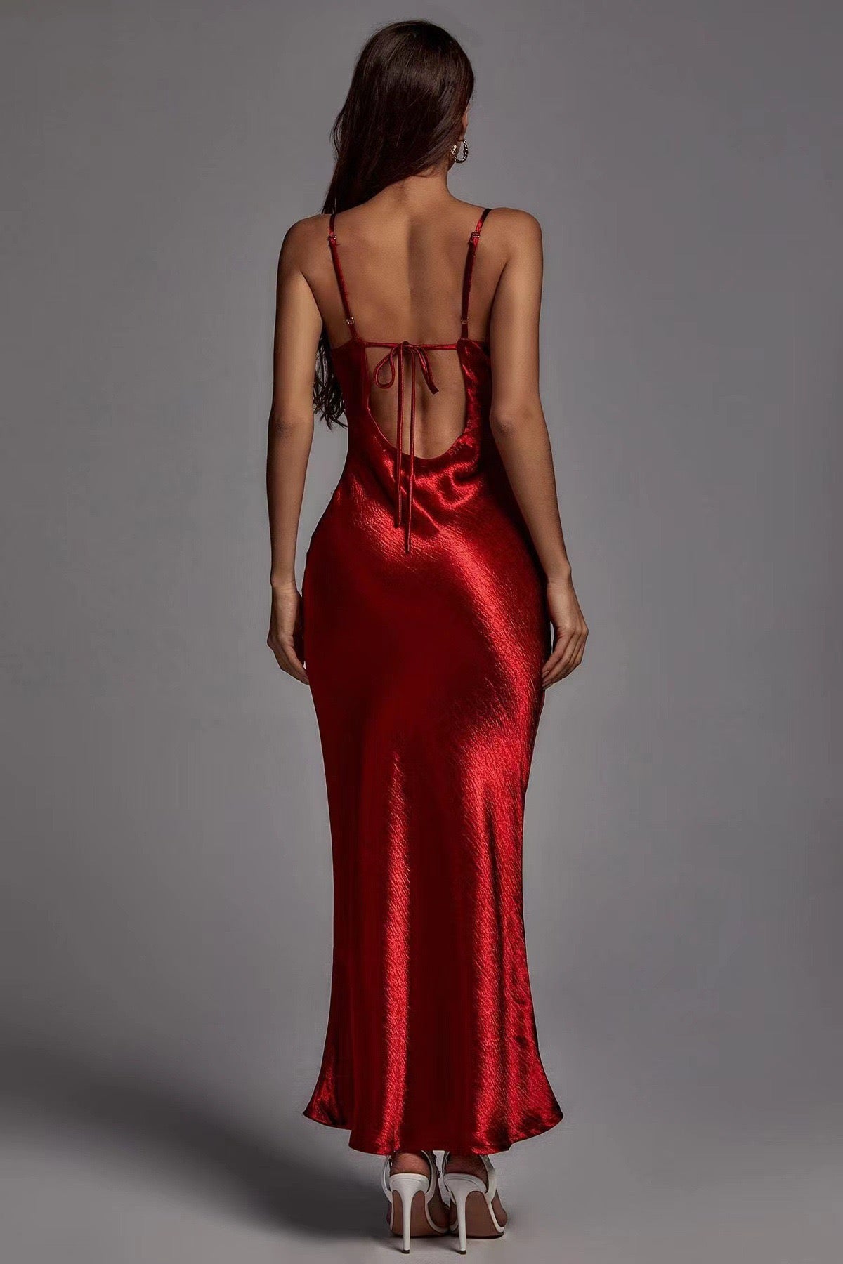 Rochie maxi cu aspect metalizat, Larisa