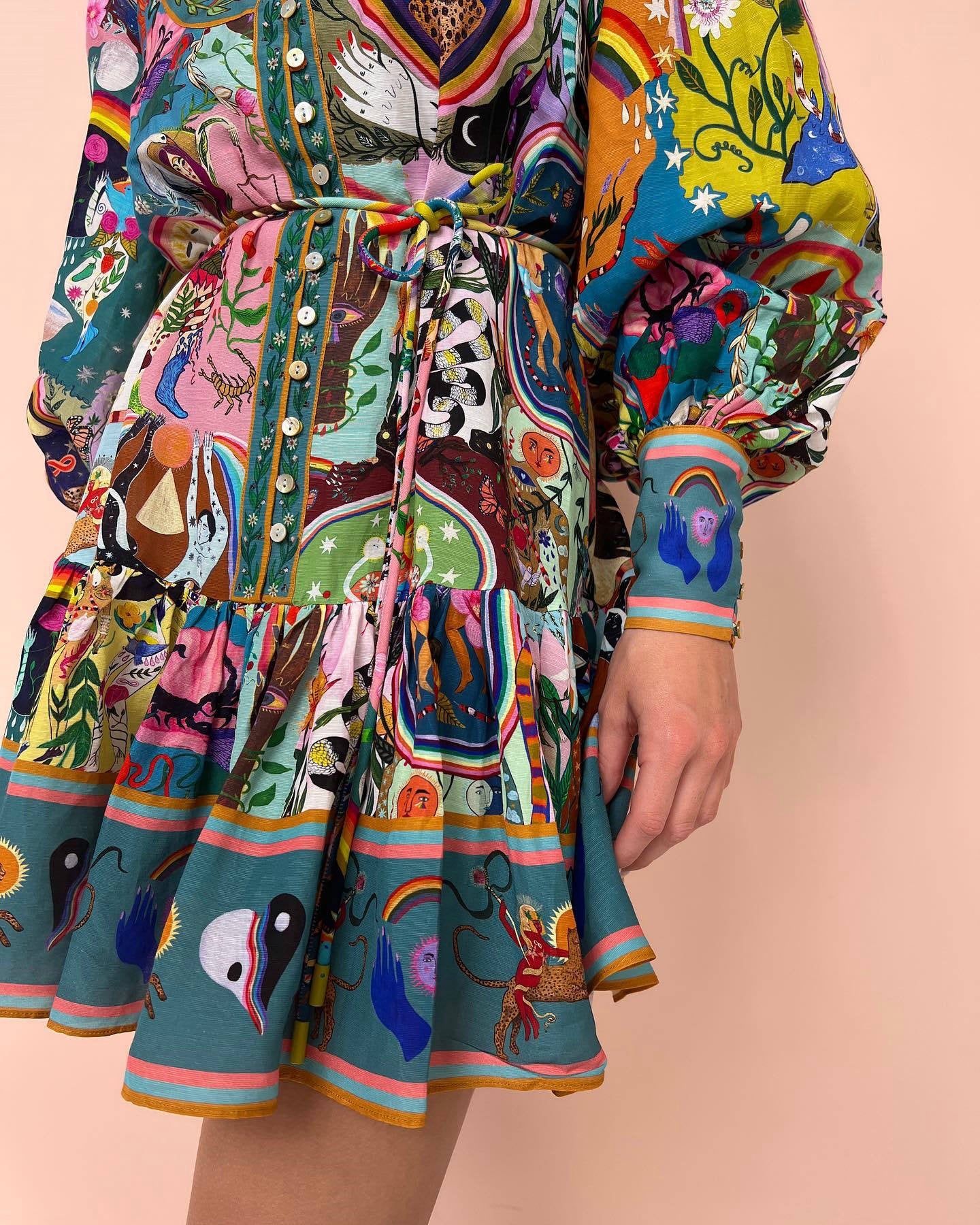 Rochie lejera multicolora, Lavinia