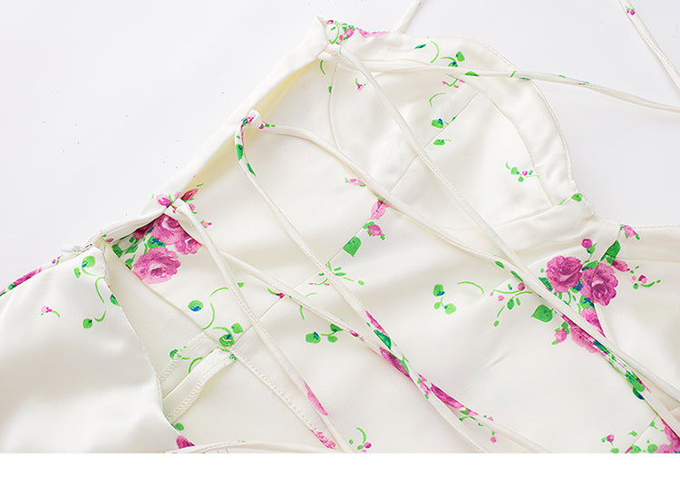 Rochie satinata florala, Soraya