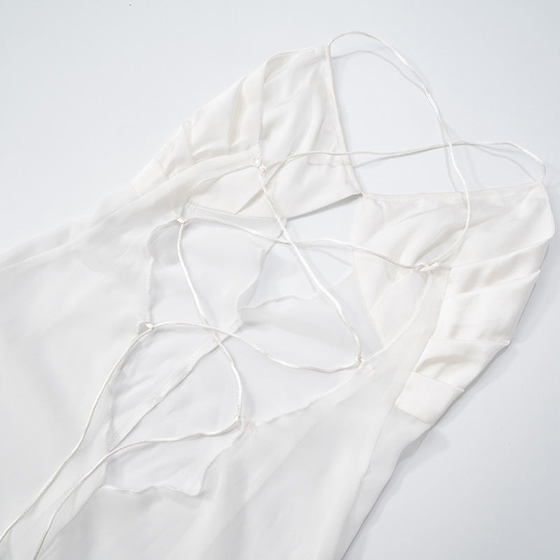 Rochie din voal transparent si spatele gol, Soraya