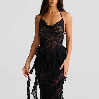 Rochie lunga din dantela, Raluca