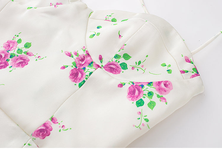 Rochie satinata florala, Soraya