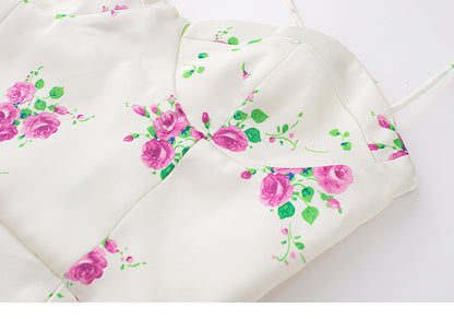Rochie satinata florala, Soraya