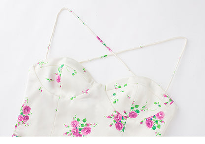 Rochie satinata florala, Soraya