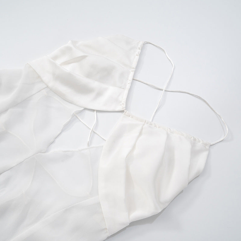 Rochie din voal transparent si spatele gol, Soraya