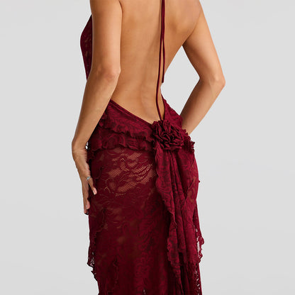 Rochie lunga din dantela, Raluca