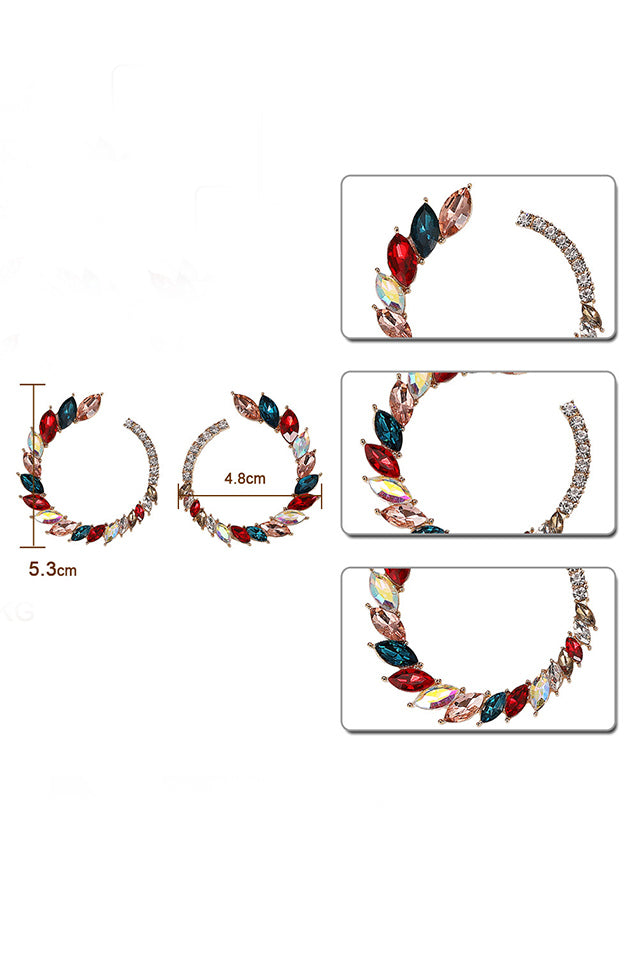 cercei cerc cu strasuri